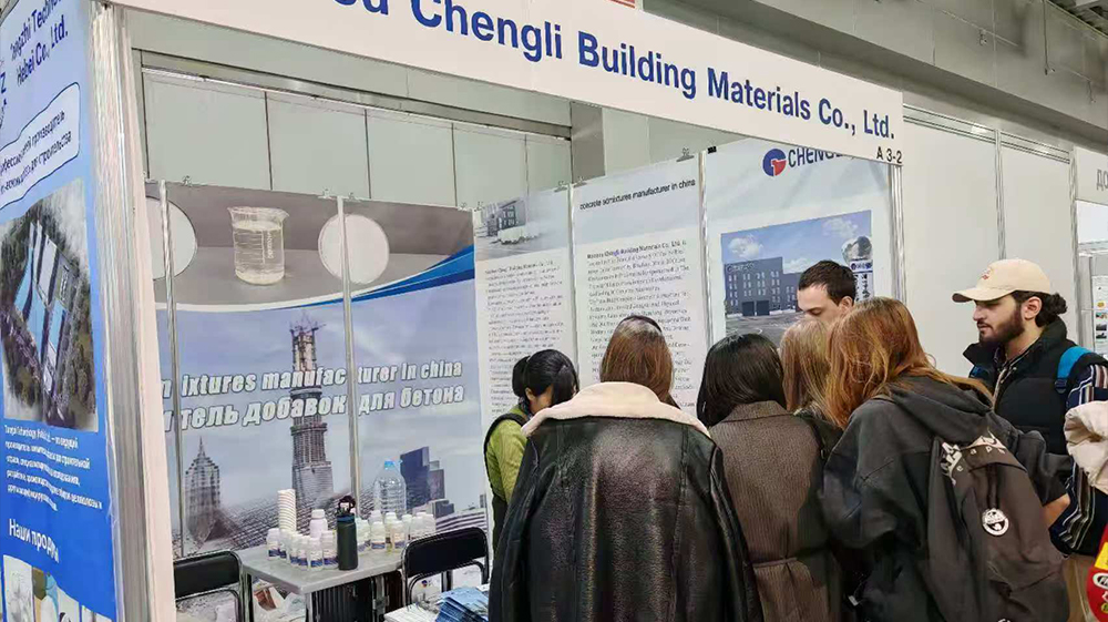 Binzhou Chengli Shines at 2025 Moscow Cement Exhibition: Showcasing Superplasticizers & Securing Sample Tests