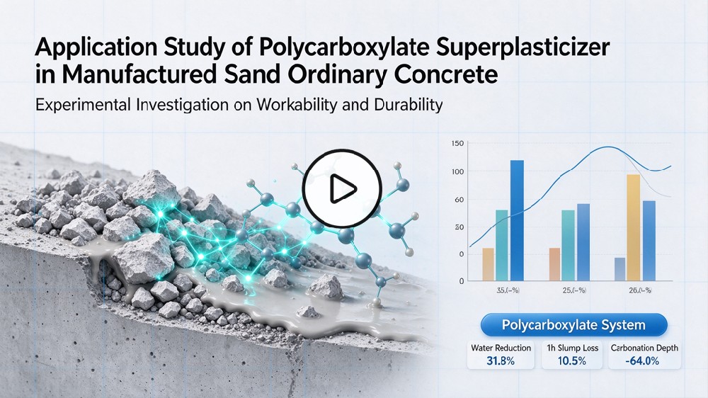 Application Study of Polycarboxylate Superplasticizer in Manufactured Sand Ordinary Concrete